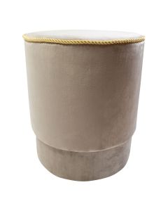 pouf velvet gold champagne 38x38x45cm
