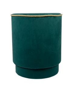 pouf velvet gold petrol 38x38x45cm