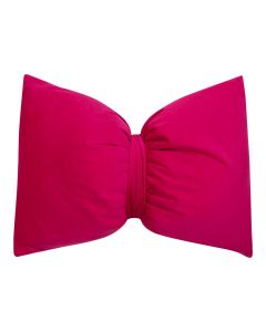 Boeud papillon Coussin Velours fuchsia 40x60cm