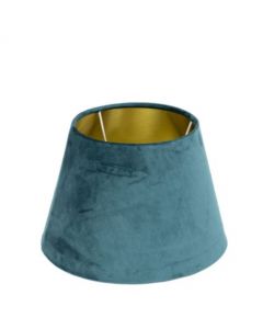 lampenkap fluweel petrol dia 25cm