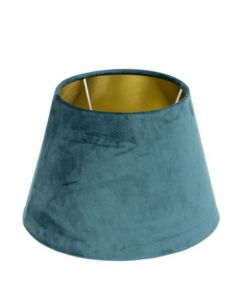 lampenkap fluweel petrol dia 30cm