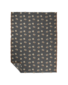 Plaid Sheeps wool grey 170x200cm