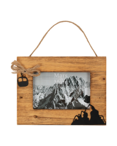 Photo Frame wood ski horizontal 10x15 22x17x1,5cm