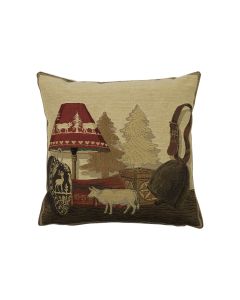 gobelin cushion winter lamp 33x33cm