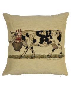 gobelin cushion almabtrieb cowbells speckle 45x45cm