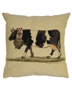 gobelin coussin cloche de almabtrieb blanc noir 45x45cm