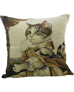 gobelin coussin chat comtesse 45x45cm