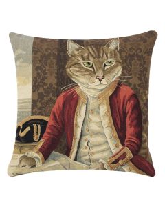 gobelin cushion cat marquess 45x45cm