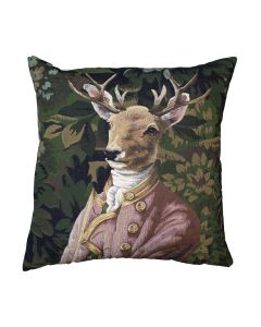 gobelin coussin baron cerf violet 45x45cm