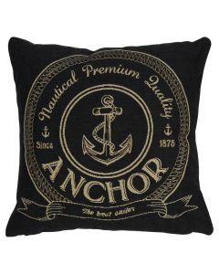 gobelin coussin anthracite anchor 45x45cm*