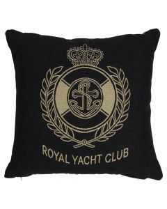 gobelin coussin anthracite royal yacht club 45x45cm*