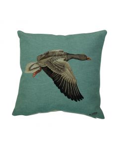 gobelin kussen grauwe gans laag 45x45cm