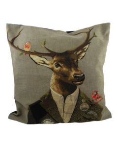 gobelin cushion hunter red deer 45x45cm