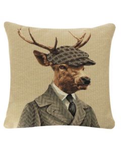 gobelin cushion hunterscap deer 45x45cm