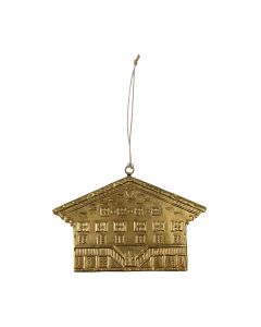 hängedekoration eisen chalet a gold 16cm