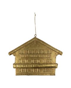 hängedekoration eisen chalet b gold 23cm