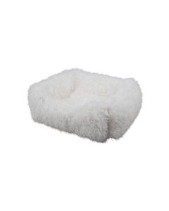 Dierenmand M tibetan lamb off white 65x50x20cm