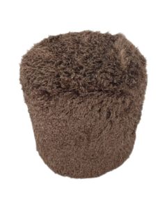 poef tibetan lamb brown rond dia 40cm