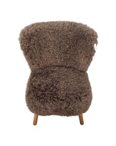 stoel tibetan lamb bruin 60x72x74cm