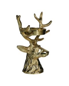 kandelaar hert champagne goud