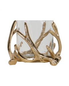 wind light antler champagne gold dia 17cm
