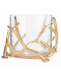 wind light antler champagne gold large d28 h20cm