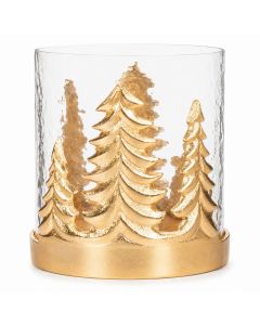 lanterne cerf champagne or small