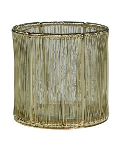 windlicht metall champagner gold a