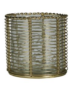 windlicht metall champagner gold b