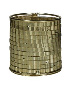 windlicht metall champagner gold c