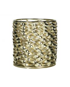 windlicht metall champagner gold d