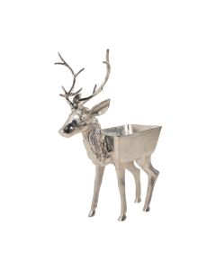 Champagne cooler standing deer silver 86x68x32cm