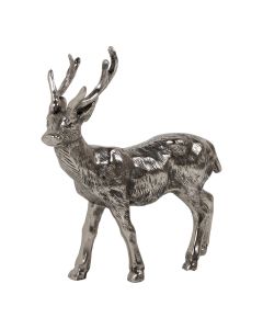 Decoration Deer silver 30x27x7,5cm