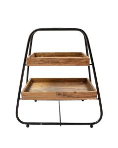 Servierständer Holz Rechteck h38 d33cm