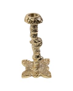 Candle Holder drip gold h15 d7