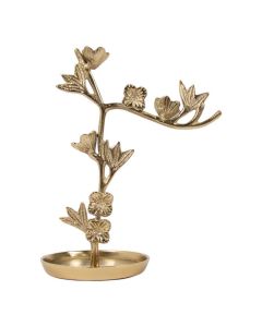 Schmuckständer Blüte gold 15x27x30cm