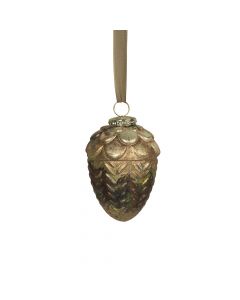 decoration acorn antique green 11cm