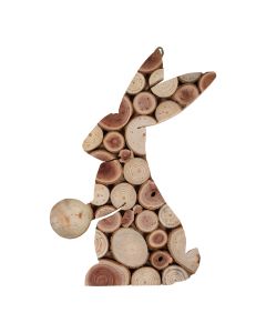  Wall Decoration rabbit 22x34x2.2cm
