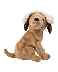 Türstopper Hund Hell Braun mit Ohrenschützern h25 cm