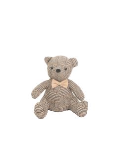 door stopper bear check 31x15x23cm