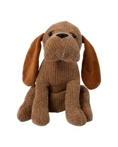 Door Stopper dog quilted brown
