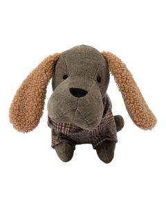 Door Stopper dachshund sweater green