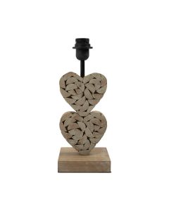 Lamp base 2 hearts 36cm
