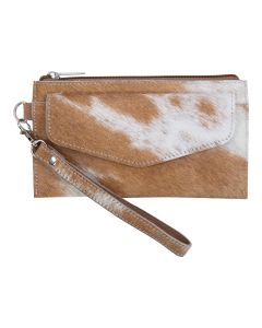 pouch cow with pocket brown 20x11cm (bos taurus taurus)