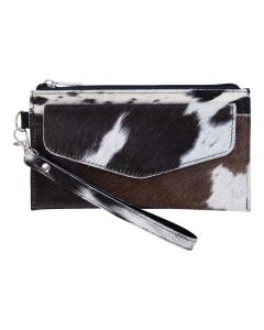 pouch cow with pocket black 20x11cm (bos taurus taurus)