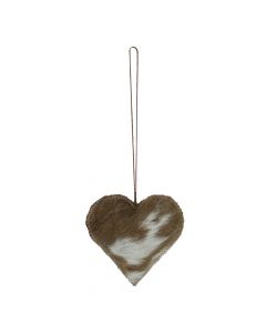 décoration à accrocher cœur naturel moyen 10cm 