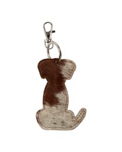 Sleutelhanger hond bruin wit (Bos taurus)