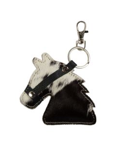 Sleutelhanger paard zwart wit (Bos taurus)