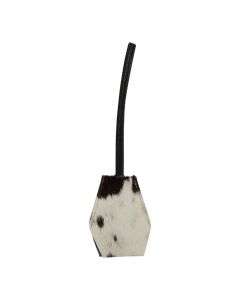 Key holder leather black white (Bos taurus)