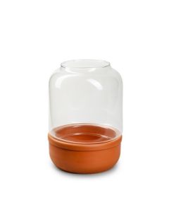 Hurricane with ceramic base 'lissabon' h22 d17 cm